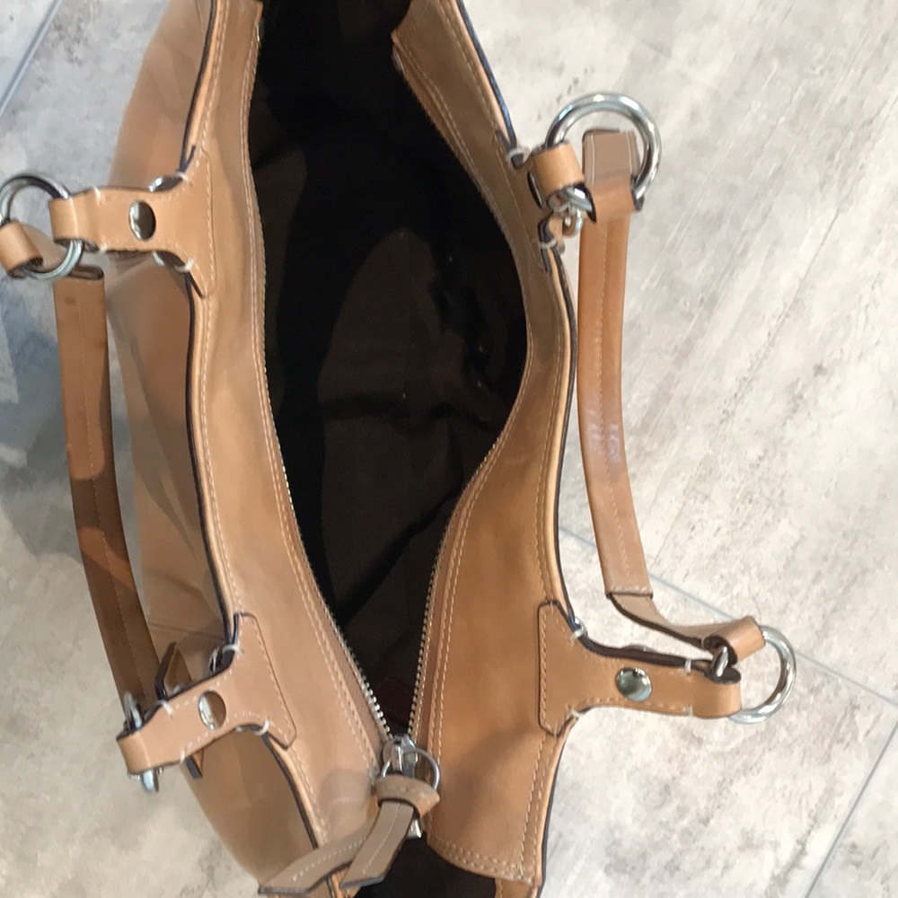 Coach Authentic Neutral Leather Midsize Satchel - image 4